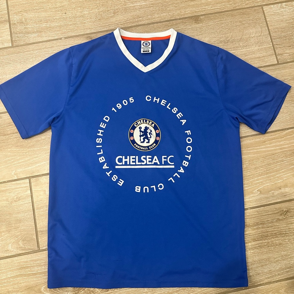 Vintage Chelsea FC Blue Men's Jersey, Large